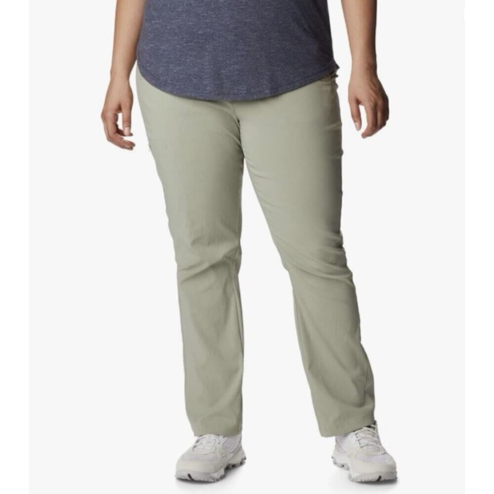 Columbia Women's On The Go Light Sage Green Outdoor Pants Hiking Sz 20W Gorpcore